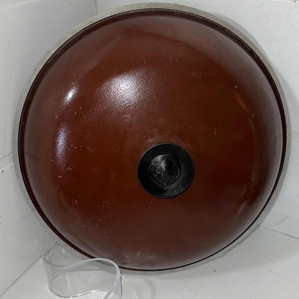 Vintage Club aluminum Dutch oven 12” lid brown